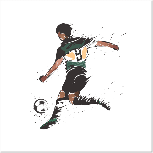 Soccer Player Wall Art by TambuStore